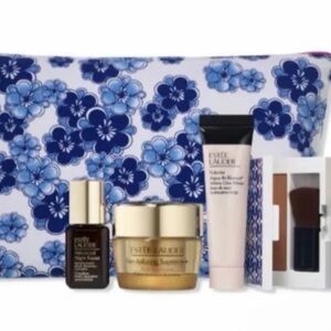 Estee Lauder Blue and White Floral Beauty Collection